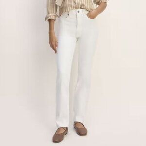 Everlane Way-High Slim Jean in White